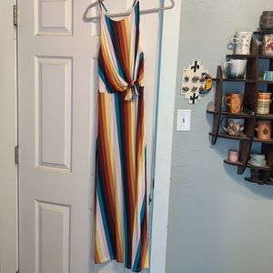 LUSH rainbow Maxi Dress